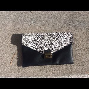 JCrew Leopard-print clutch. Brand new