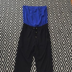 Express Black and Blue Jumpsuit