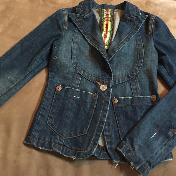 L.a.m.b. Denim blazer.