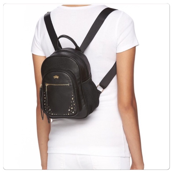 ? Juicy Couture black small faux vegan pebble leather backpack