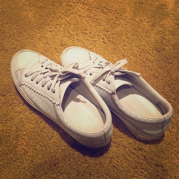 Salvatore Ferragamo white leather sneaker