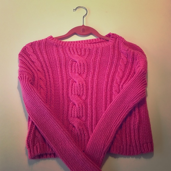 abercrombie kids pink sweater