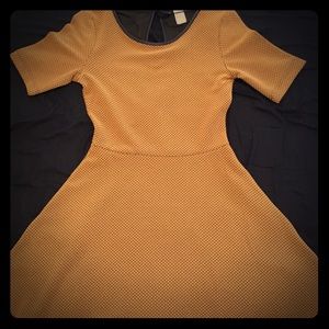 H&M mustard yellow dress