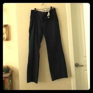 Navy wide leg pants