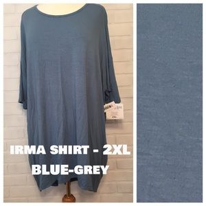 LuLaRoe Irma - 2XL - NWT - Blue-Grey