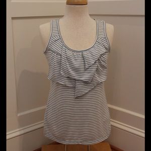 Ruffled Striped Tank Top