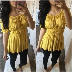Mustard Tunic Top