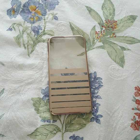 Rose Gold Striped iPhone 6/6s case