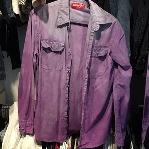 Oversized Purple Ombré Button Down