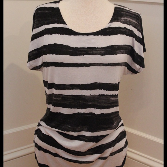 Black and White Tie-Dye Shirt