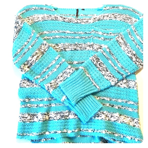 blue, white, and black sweater girls