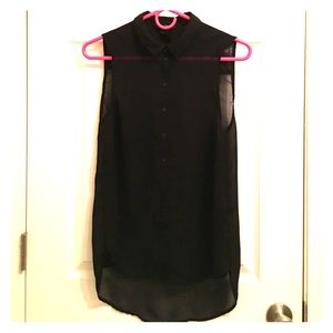 Black Sheer Blouse