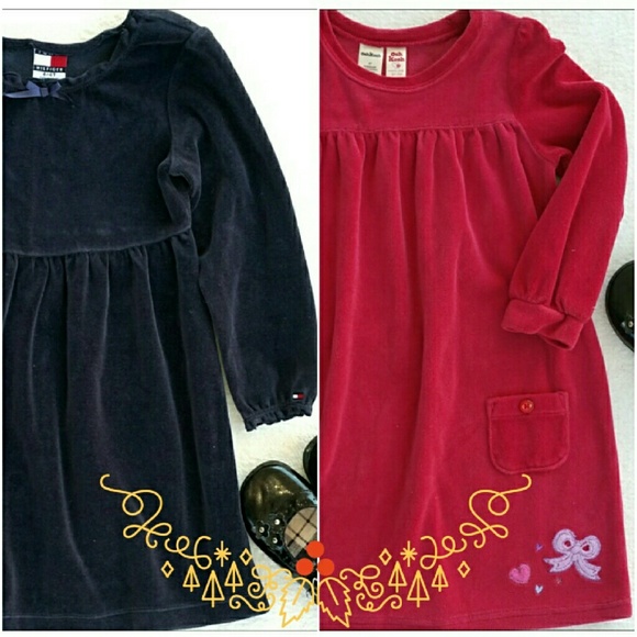 Two Warm Velour Dresses