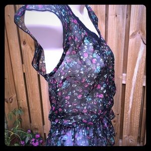 Delia*s Juniors Sheer V-neck Blouse