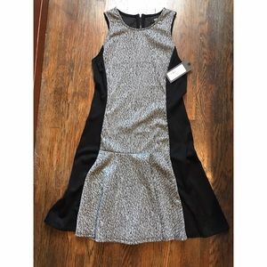 Gray Jacquard Dress