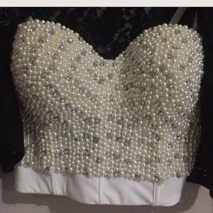 Trend ✨ Beading Bustier {pearls & rhinestones}