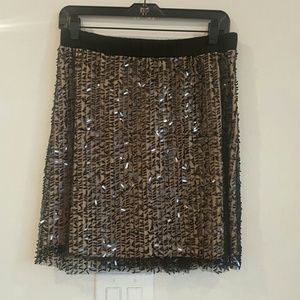 Black Sequin skirt