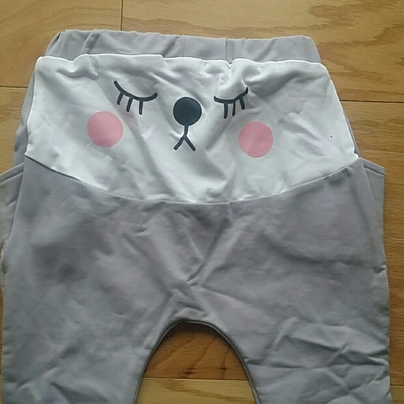 SALE***Gray Rain Drops Harem Pants   :) - Picture 2 of 4