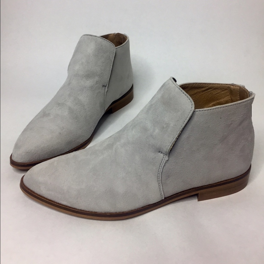 Alex + Alex Grey Suede Ankle Bootie