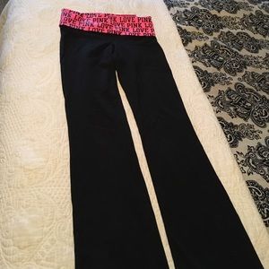 Victoria's Secret Pink Boot leg yoga pants