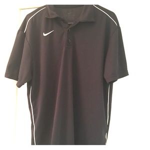 Black short sleeve Nike dri fit polo