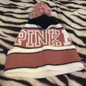 NWT Victoria's Secret PINK Nation Beanie