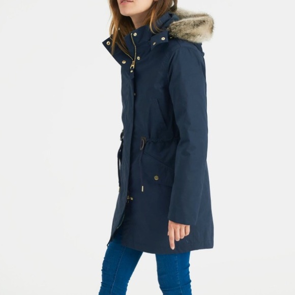 SOLD - Joules Wyndfall Navy 3-in-1 Parka Coat - Picture 2 of 4