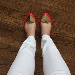 Brand new, never worn Melissa heart flats