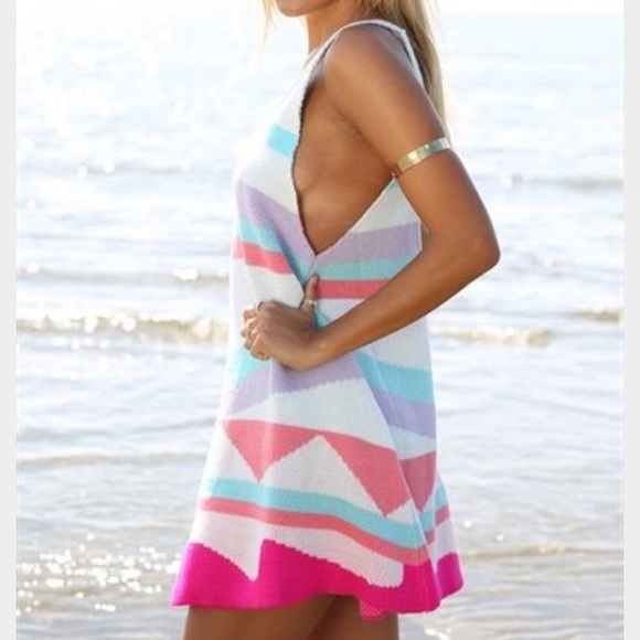 NWOT Sabo Skirt Multicolored Knit Dress