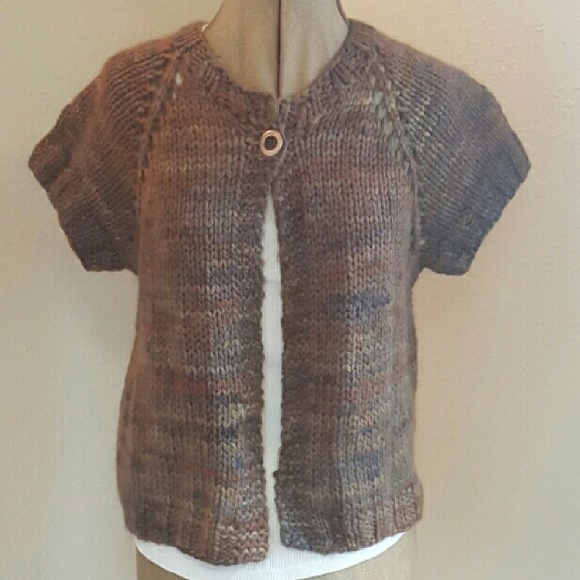 Beautiful Brown hand knitted cardigan