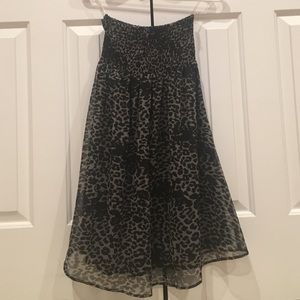 Black and Grey Printed Dress