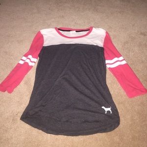 Pink 3/4 sleeve shirt