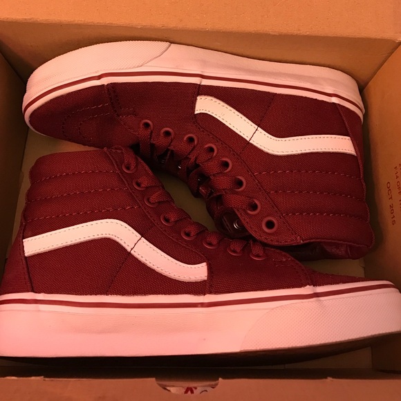 Burgundy Vans