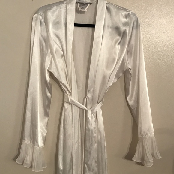 White Silk Robe