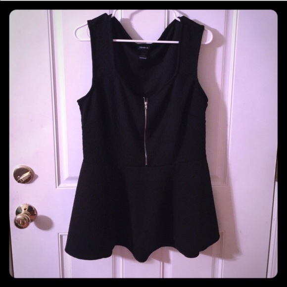 Torrid Black Peplum top