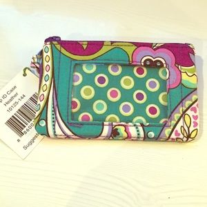 Vera Bradley heather zip ID case