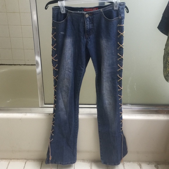 Apollo jeans with lace up legs