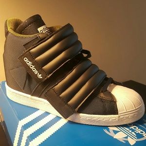 Adidas Superstar womens wedge sneakers