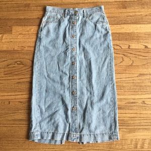 GAP Denim Midi Skirt