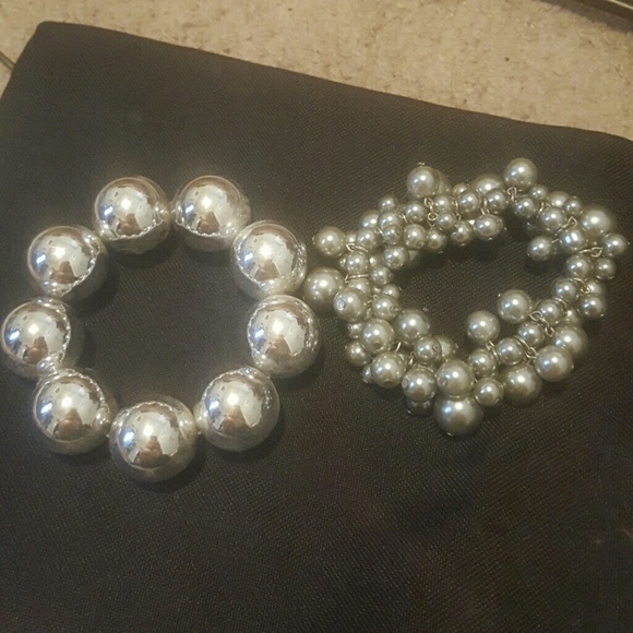 Two silver bracelets