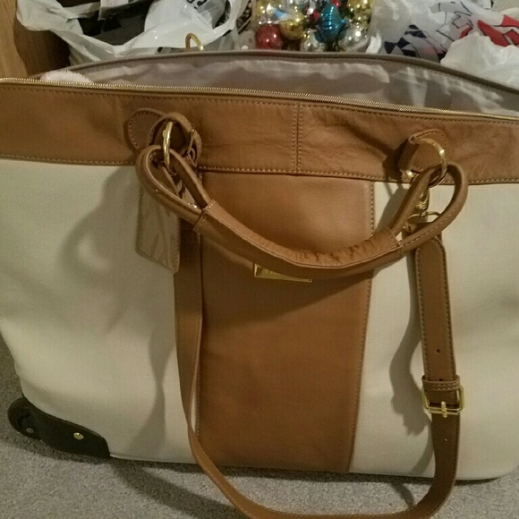 JM New York Bags Jm New York Purse And Luggage Roller Tote Poshmark