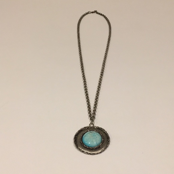 Turquoise Silver Plated Necklace