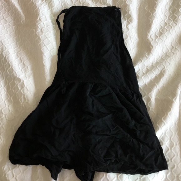 Beach cover-up black overalls - Picture 1 of 2
