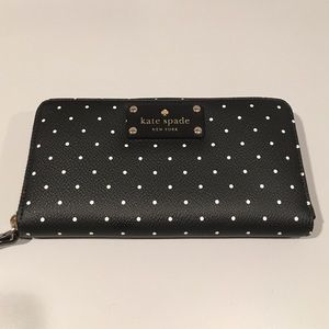 Kate Spade polka dot wallet