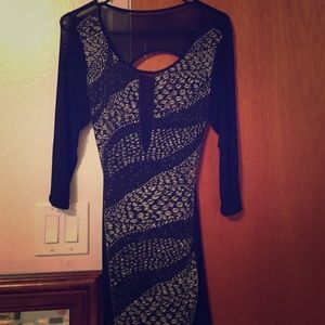 A large black and sparkle dress
