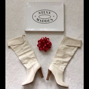 Steve Madden Genuine Bone Leather Boots Size 7M