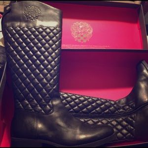 Black Vince Camuto boots!