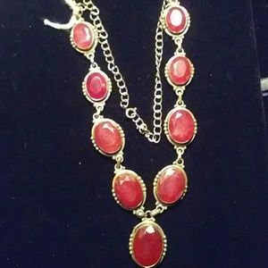 Natural Native American Ruby necklace