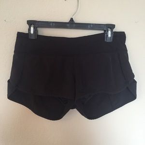 Lulu lemon black shorts size 6