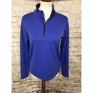 Brooks Half Zip Pullover Athletic Running Blue SzM